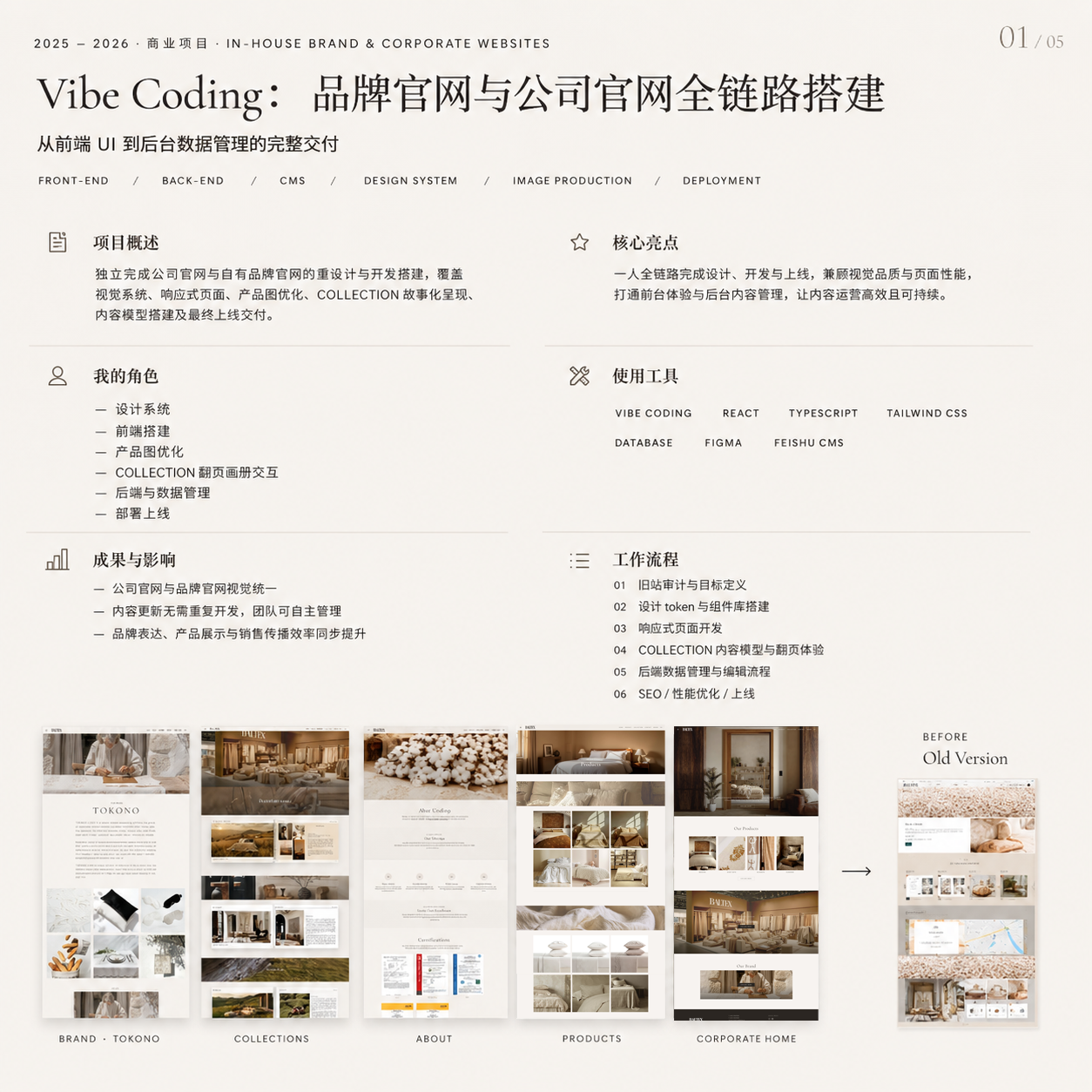 Vibe Coding：品牌官网与公司官网全链路搭建